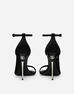 Satin sandals