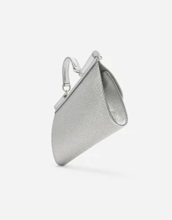 Satin Sicily bag with fusible rhinestones