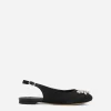 Satin slingbacks