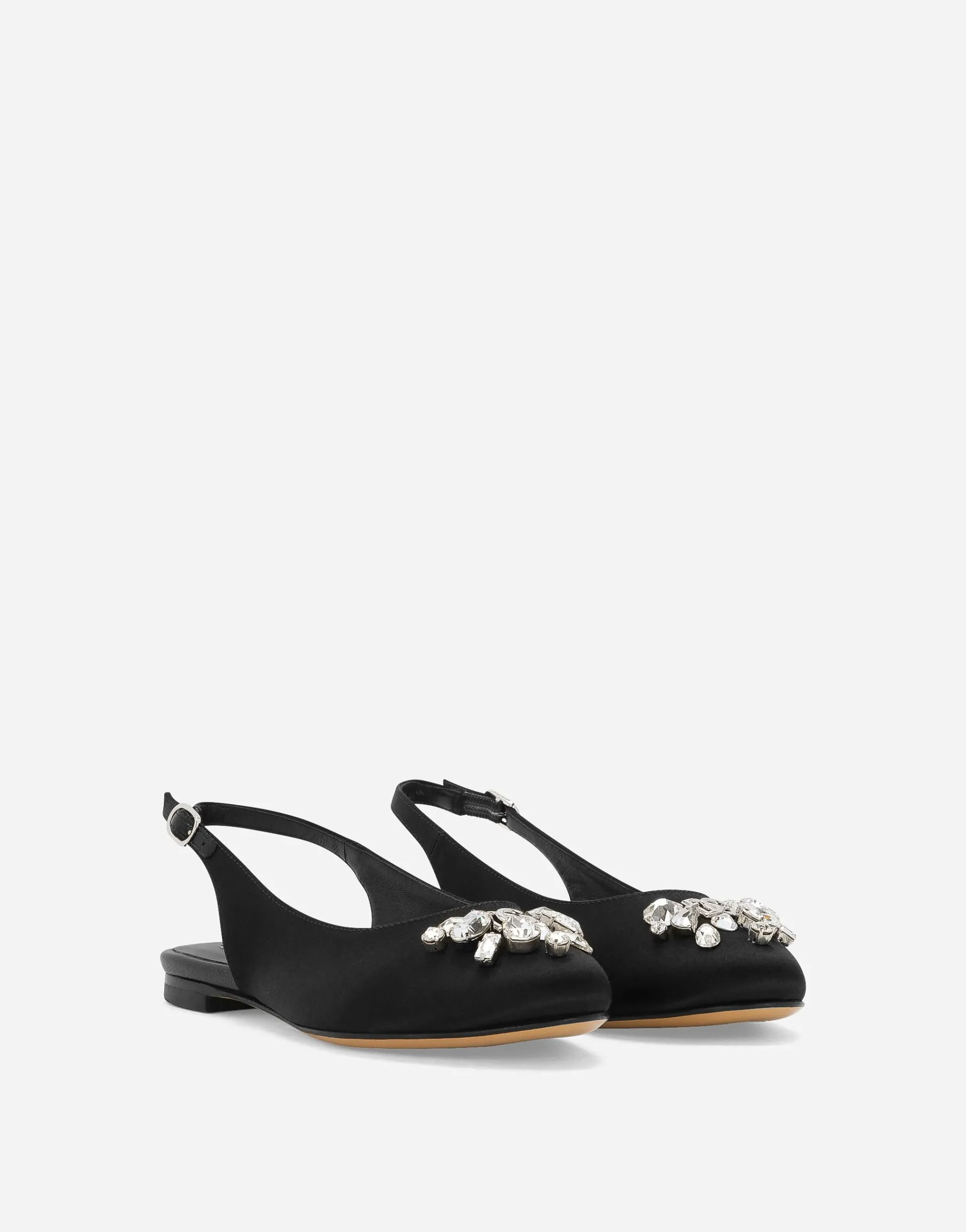 Satin slingbacks