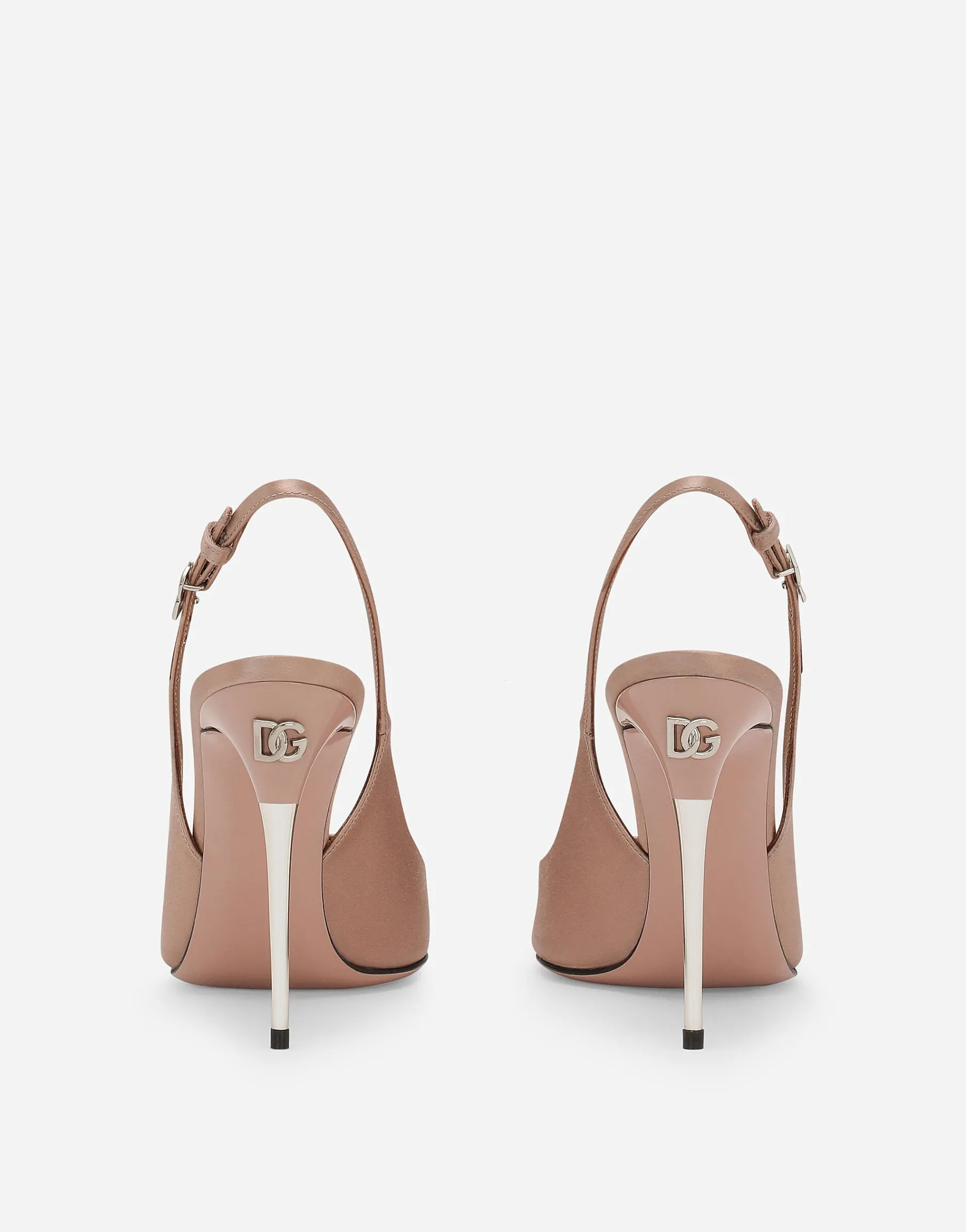 Satin slingbacks