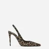 Satin slingbacks with fusible rhinestones