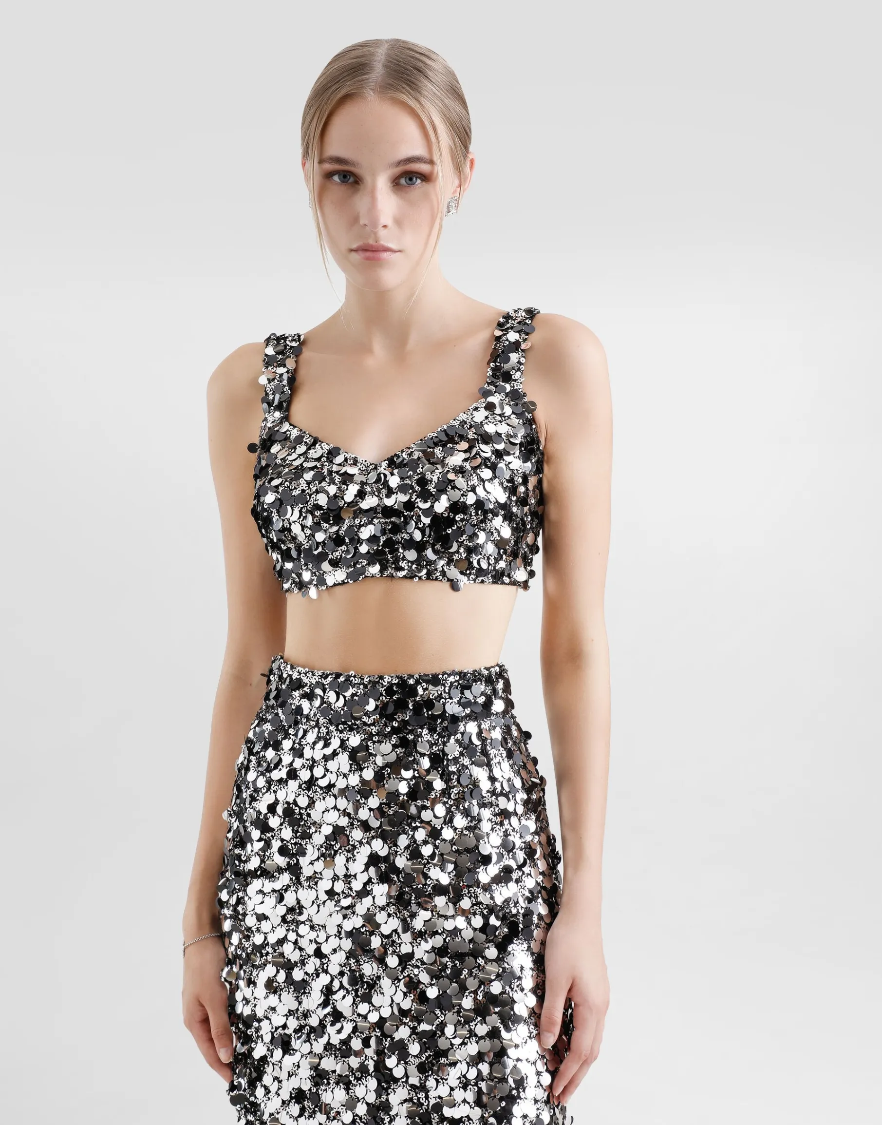 Sequined bralette top