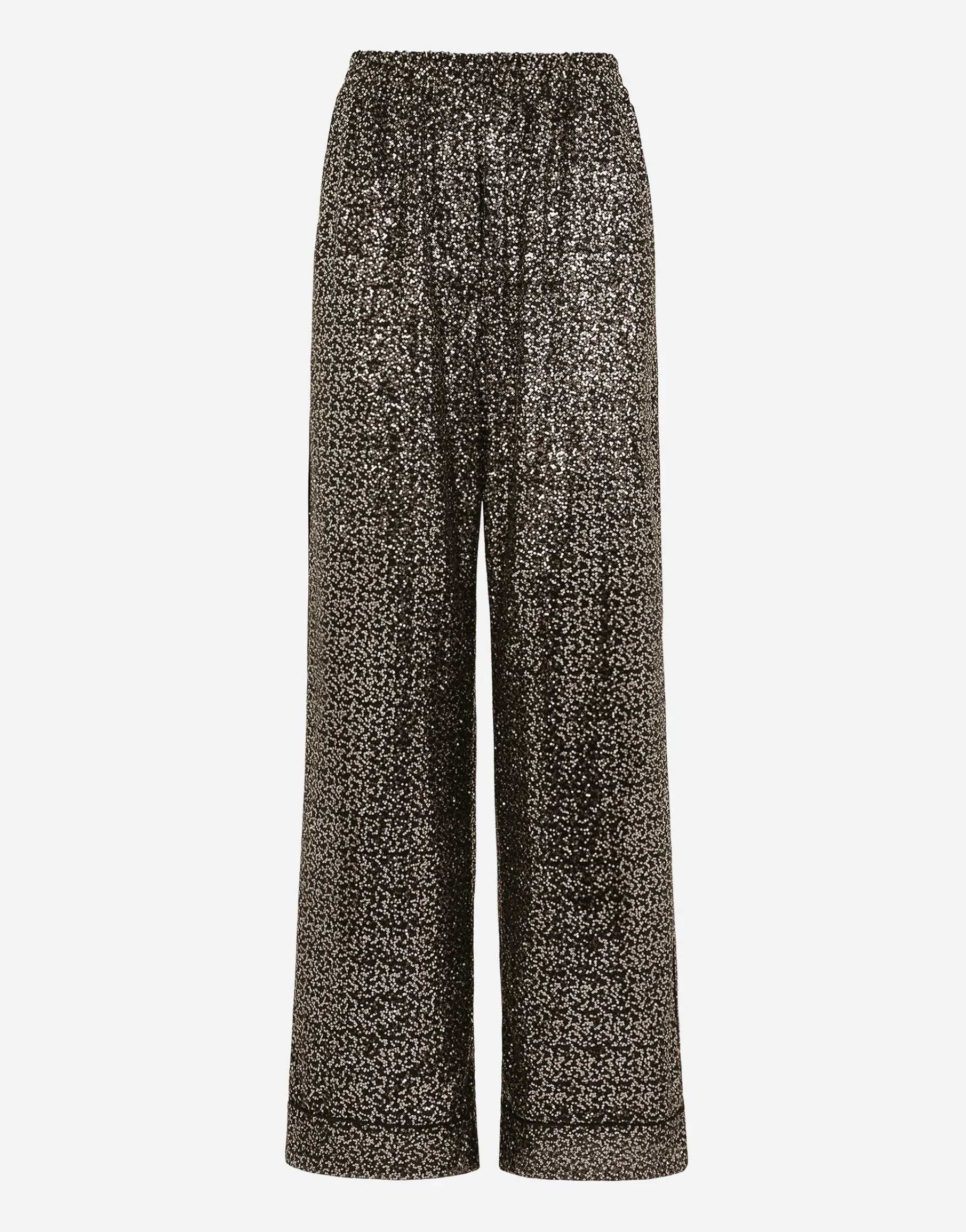 Sequined pajama pants