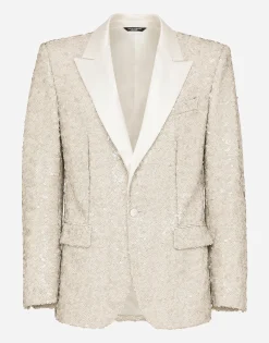 Sequined Sicilia-fit jacket