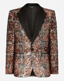 Sequined Sicilia-fit jacket