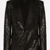 Sequined Sicilia-fit jacket