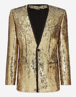 Sequined Sicilia-fit jacket