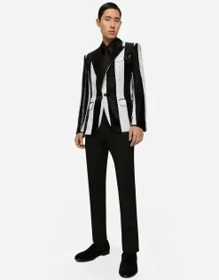 Sequined Sicilia-fit jacket