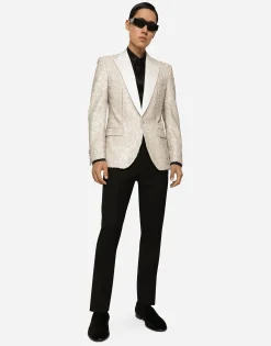 Sequined Sicilia-fit jacket