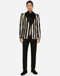 Sequined Sicilia-fit jacket