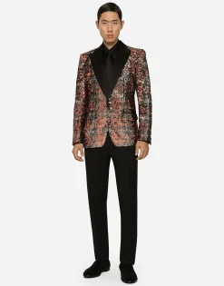 Sequined Sicilia-fit jacket