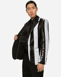 Sequined Sicilia-fit jacket