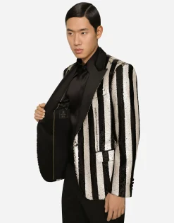 Sequined Sicilia-fit jacket