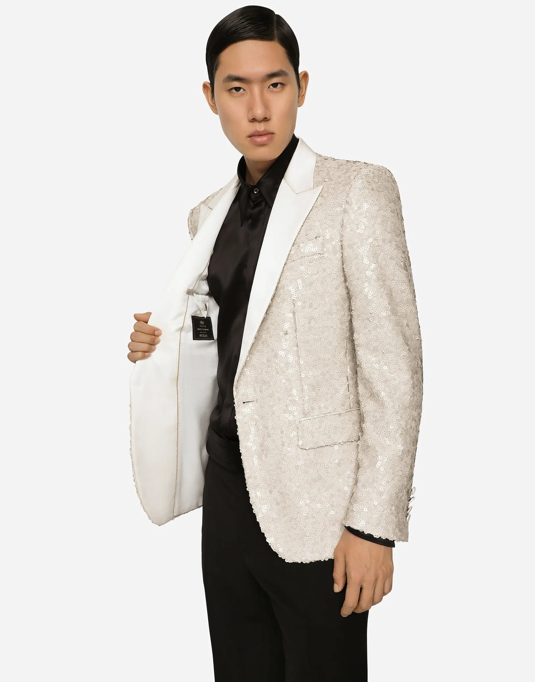Sequined Sicilia-fit jacket