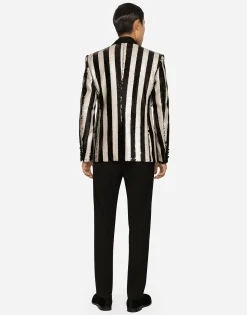 Sequined Sicilia-fit jacket