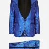 Sequined single-breasted Sicilia-fit tuxedo suit