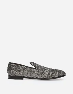 Sequined slippers