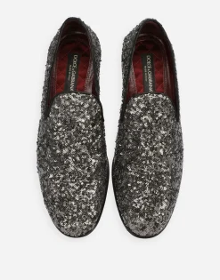 Sequined slippers