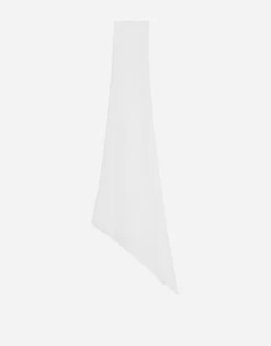 Shaped silk georgette scarf