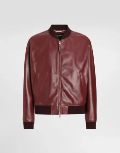 Sheepskin bomber jacket