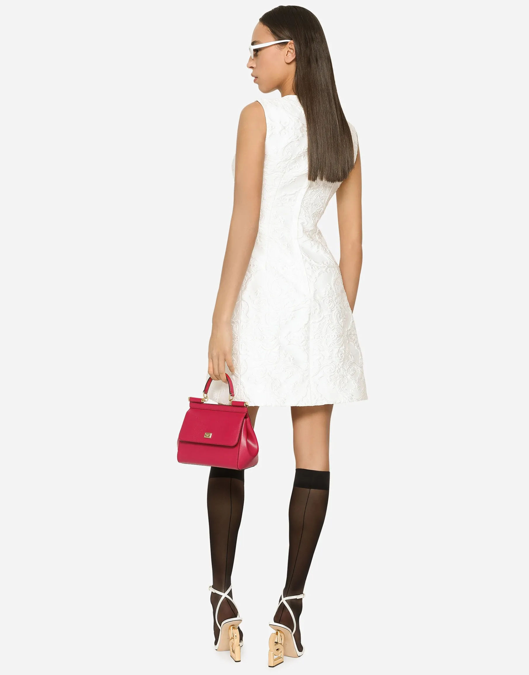 Short brocade dress