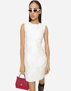 Short brocade dress