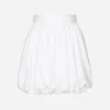 Short cotton balloon skirt