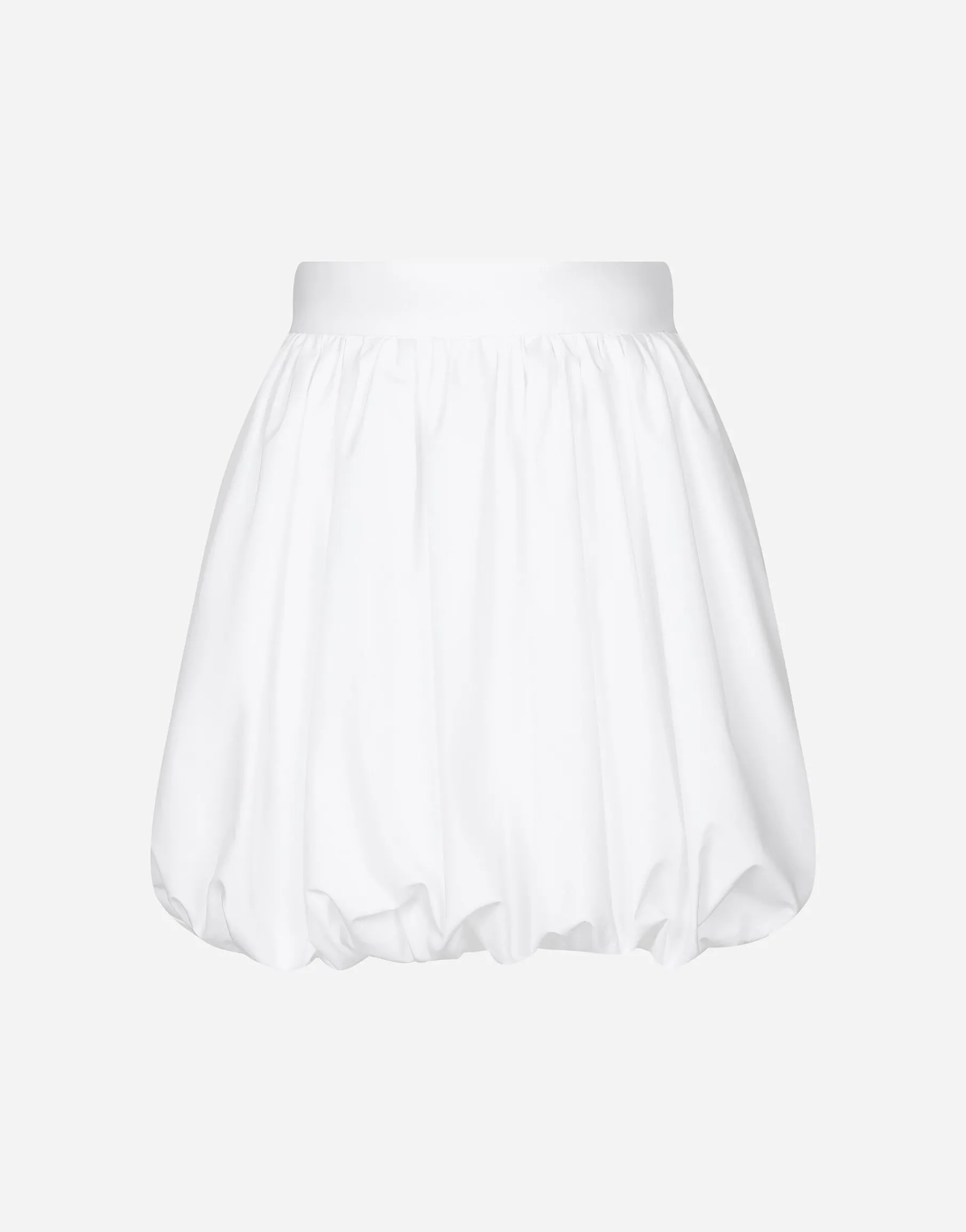 Short cotton balloon skirt