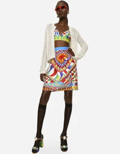 Short crochet jacket