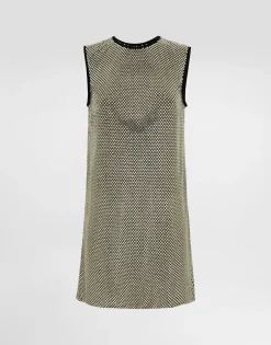 Short crystal mesh dress