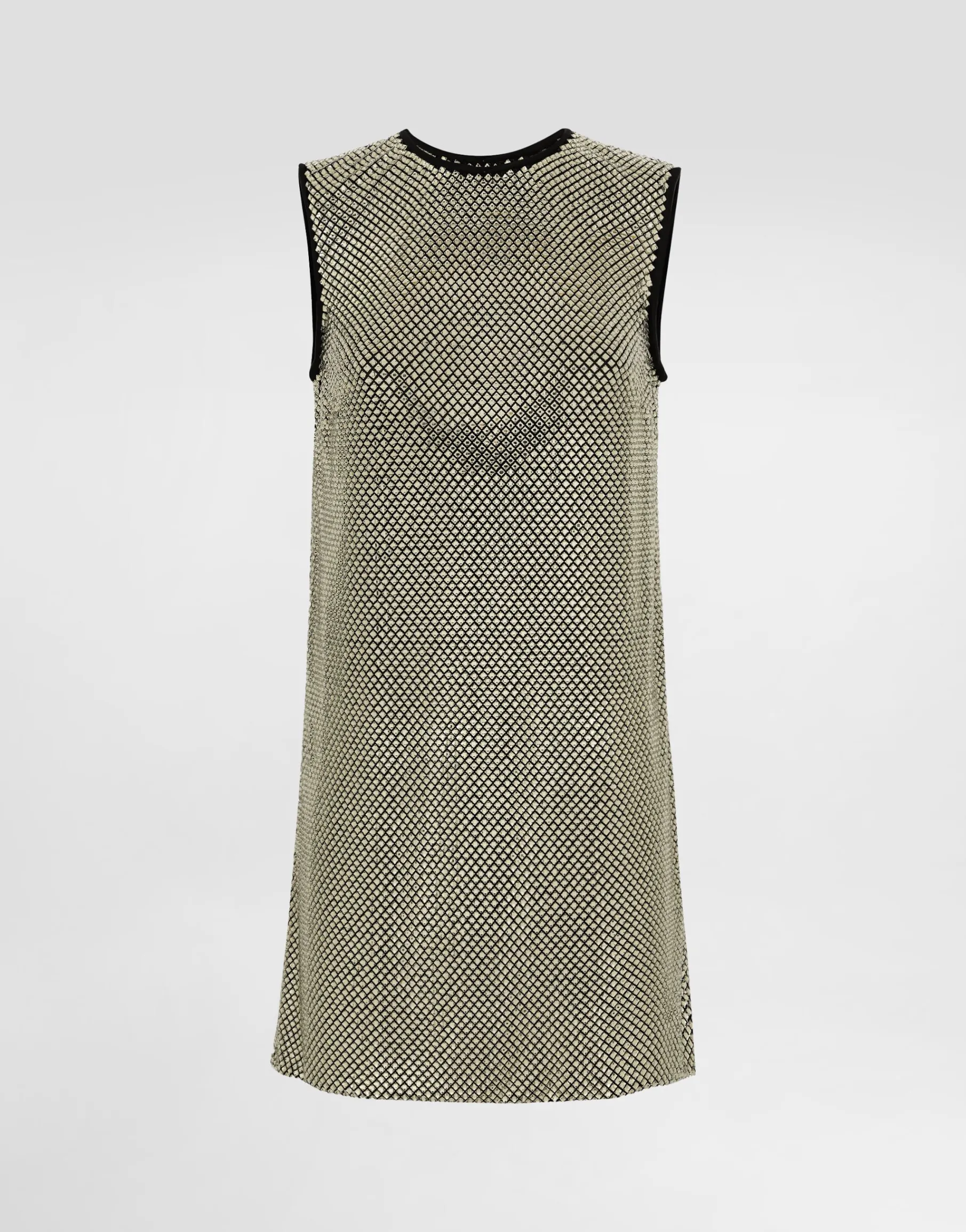Short crystal mesh dress