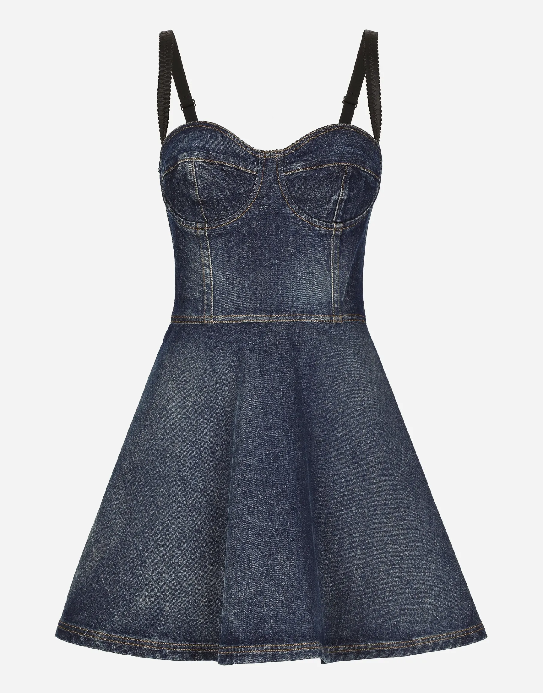 Short denim corset dress