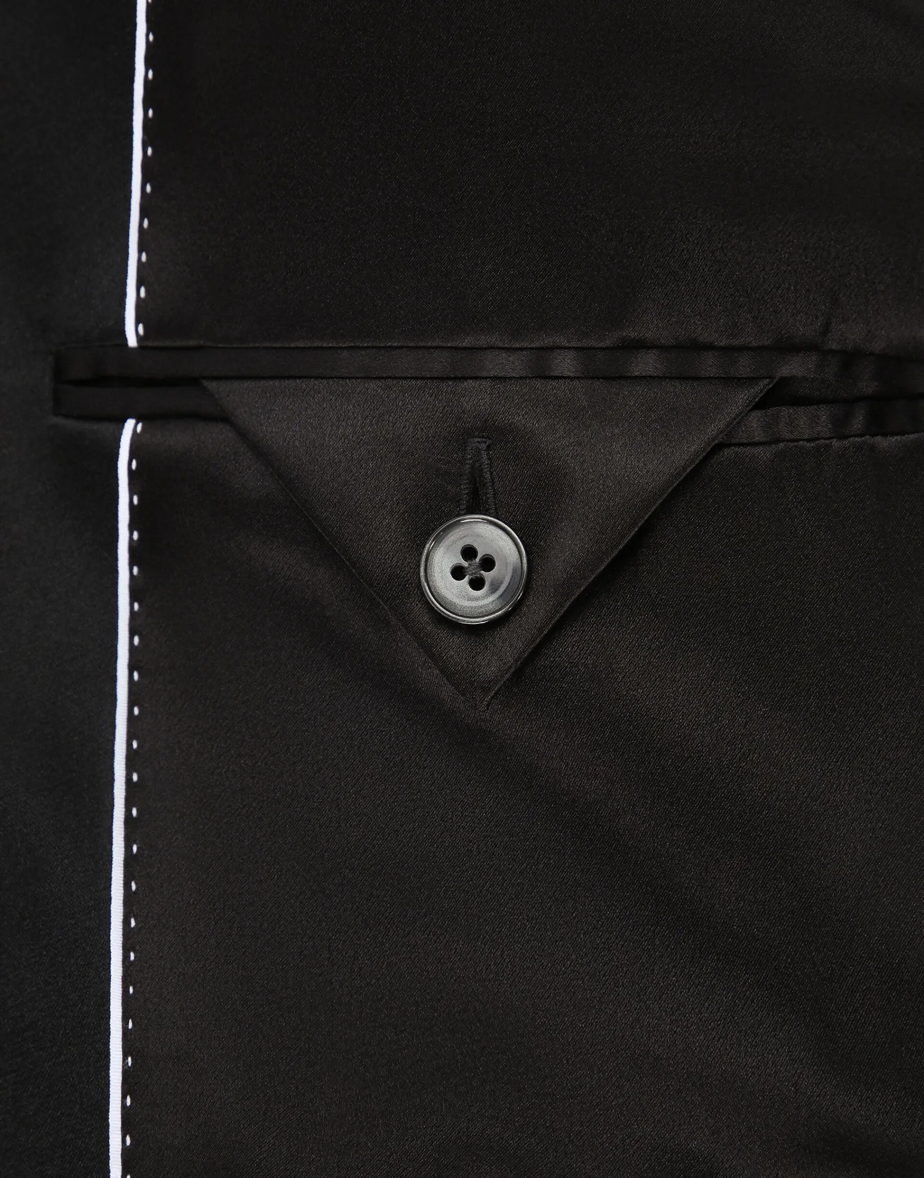 Short double wool tuxedo jacket