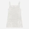 Short interlock dress with fusible rhinestones