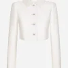 Short jacquard jacket with all-over DG logo