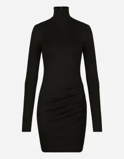 Short jersey Milano rib dress