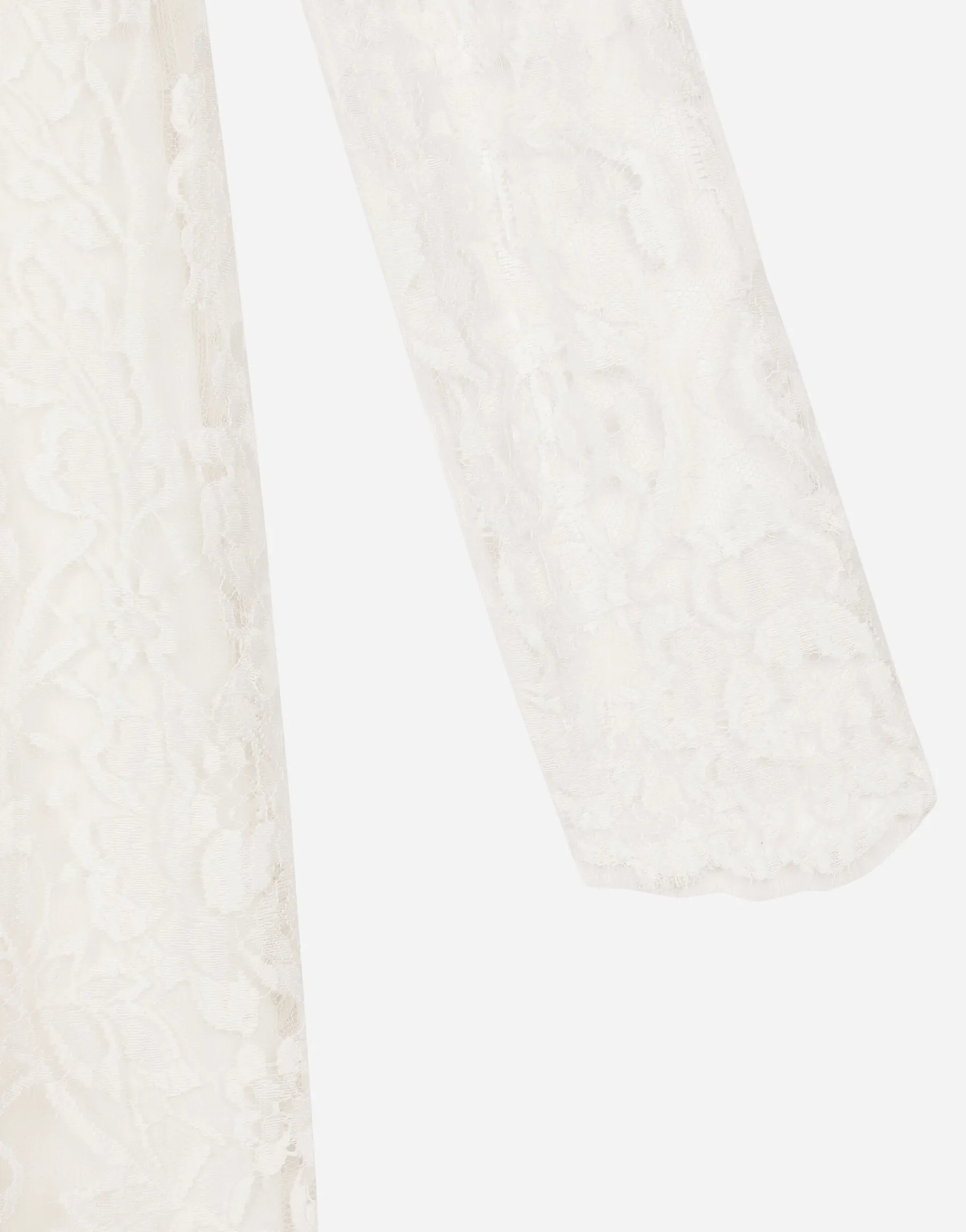 Short lace dress with satin neck