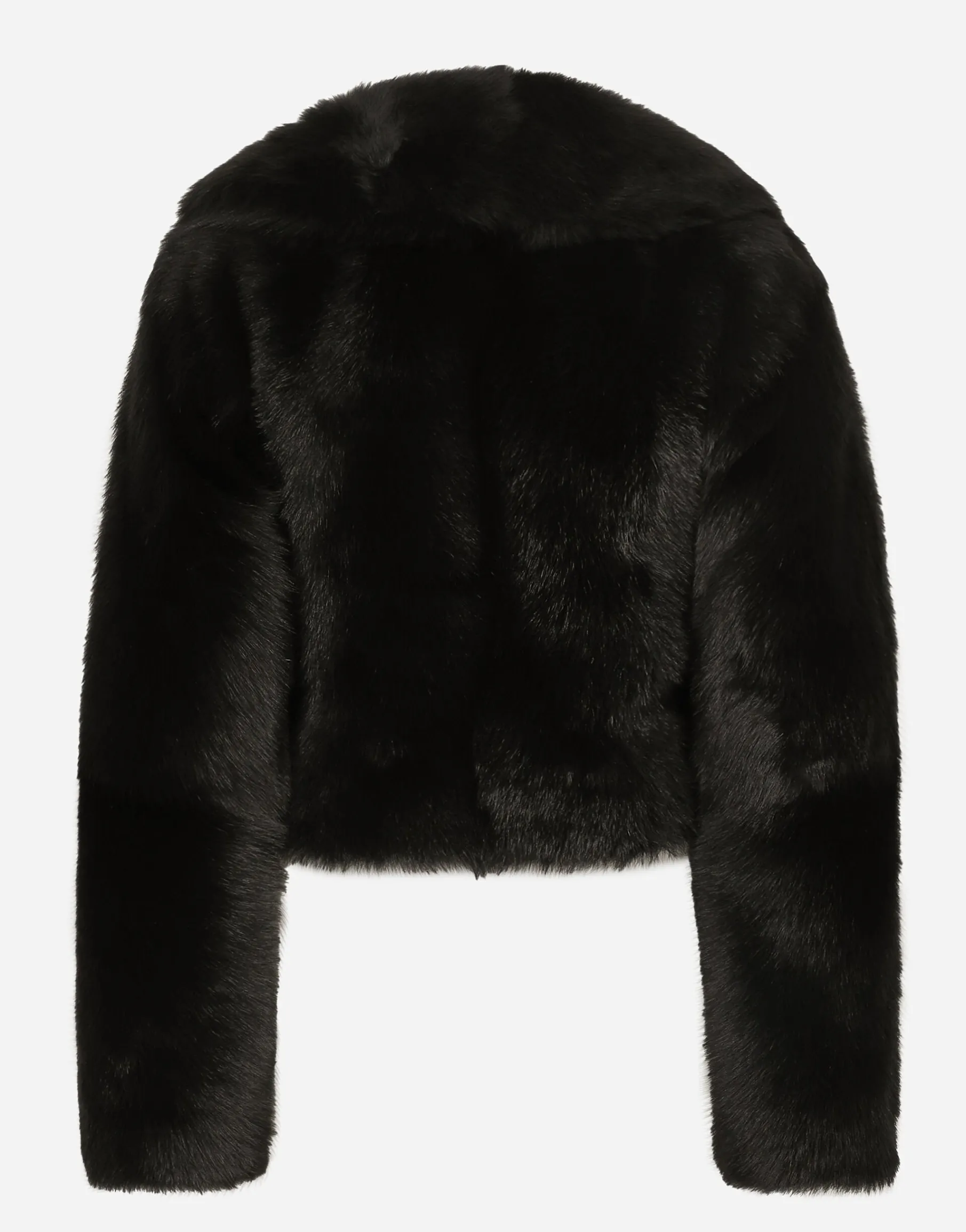 Short lambskin jacket with belt