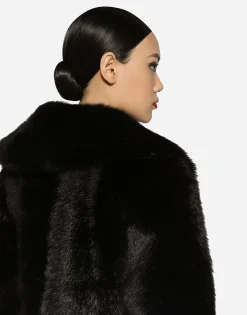 Short lambskin jacket with belt