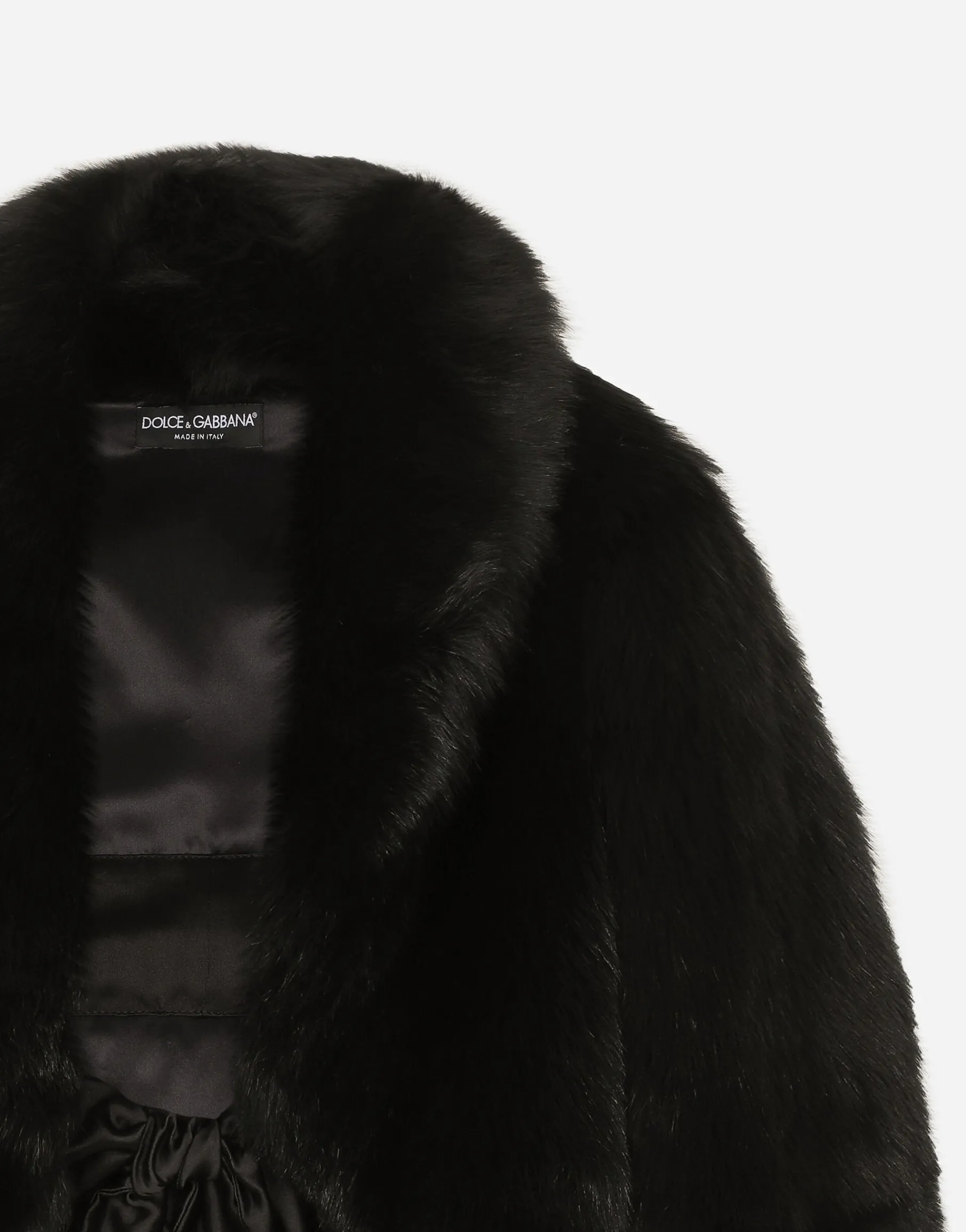 Short lambskin jacket with belt