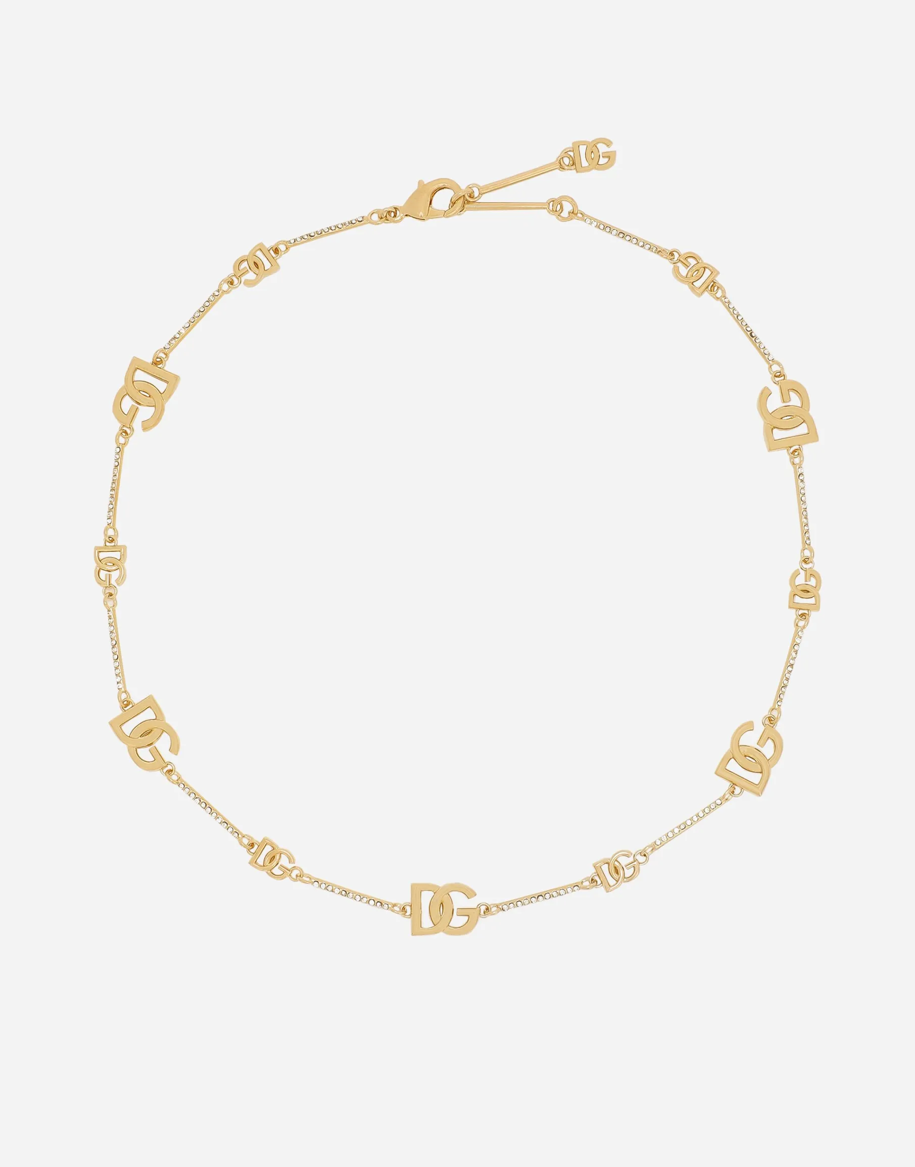 Short necklace with DG multi-logos