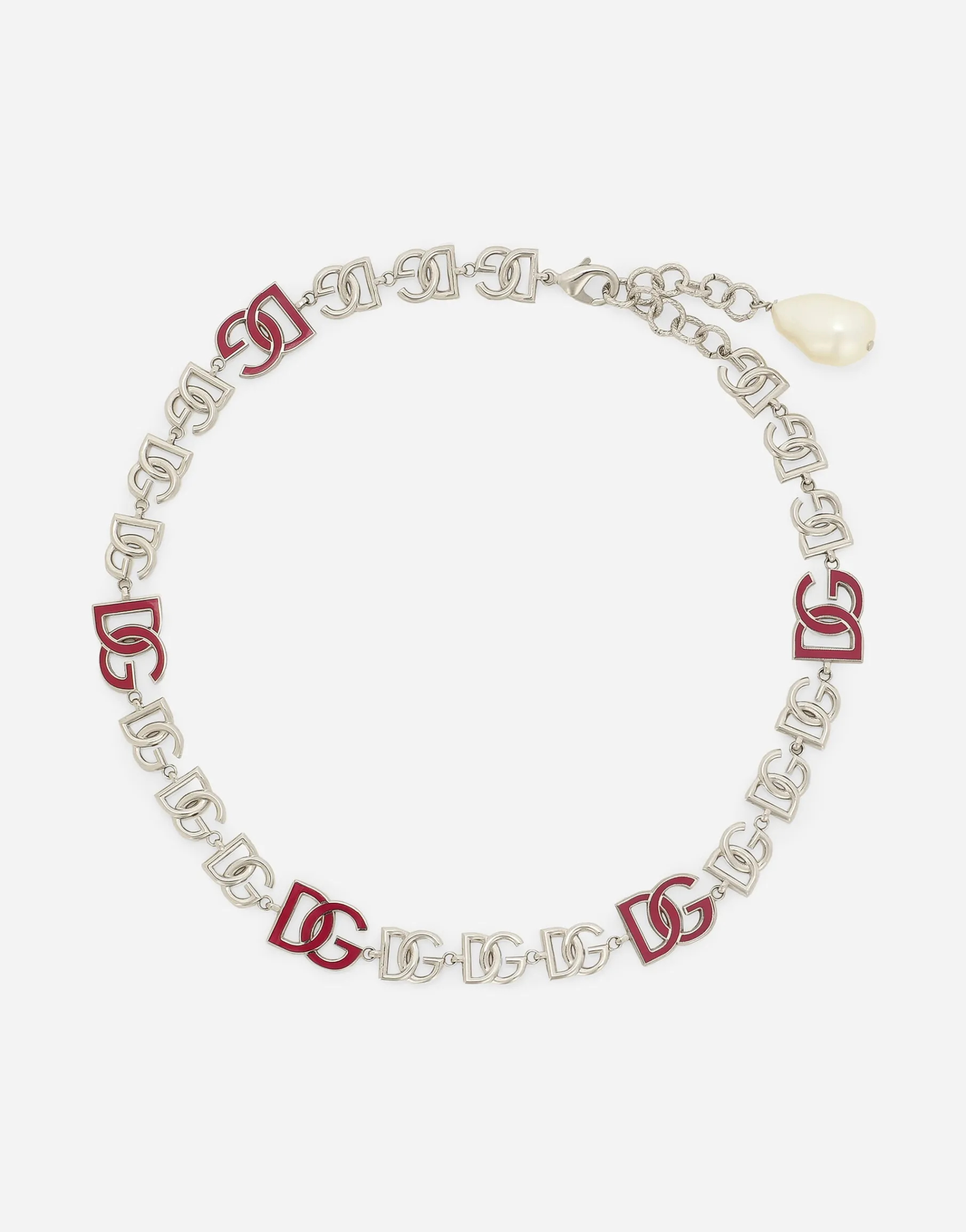 Short necklace with DG multi-logo