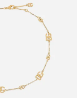 Short necklace with DG multi-logos
