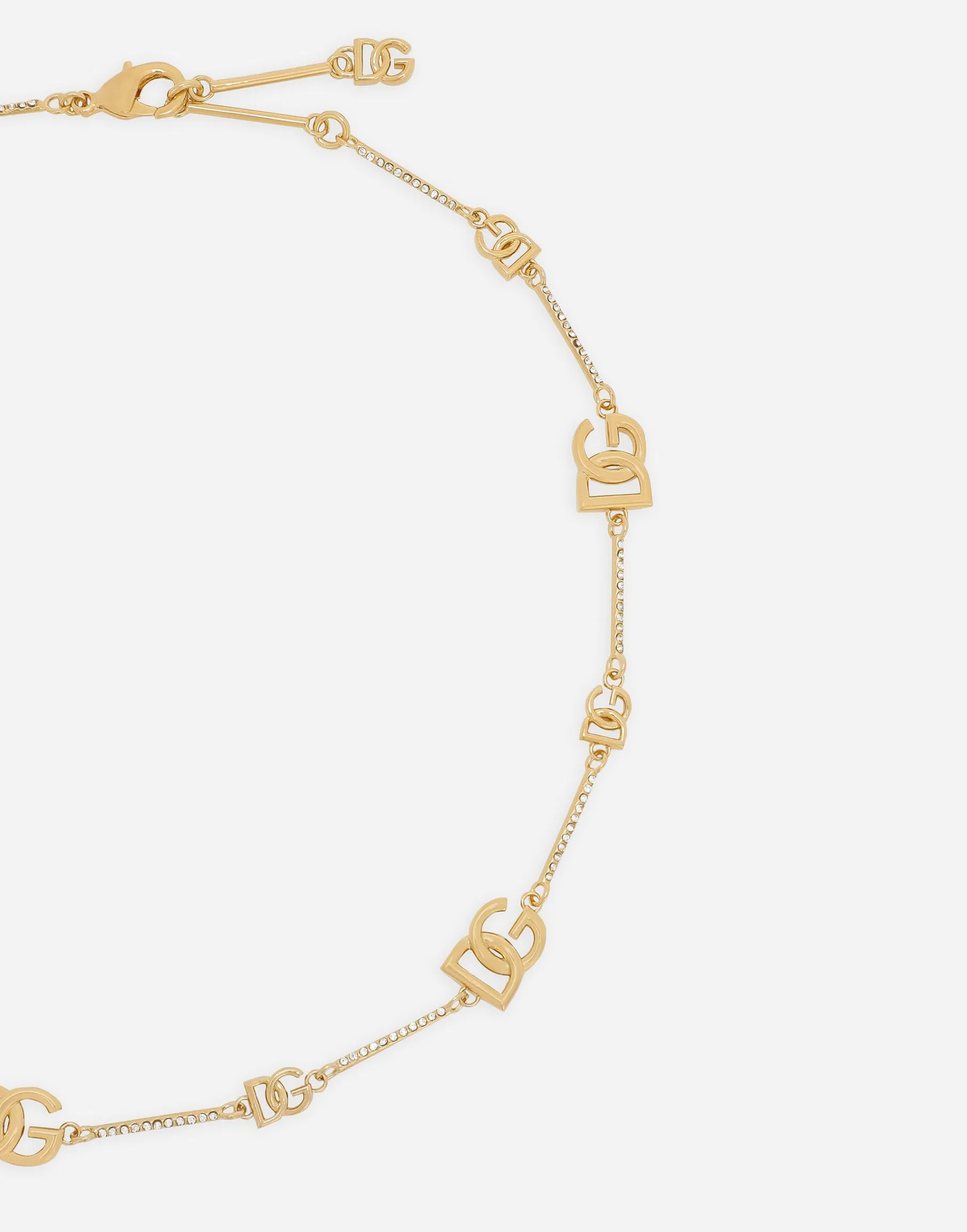 Short necklace with DG multi-logos