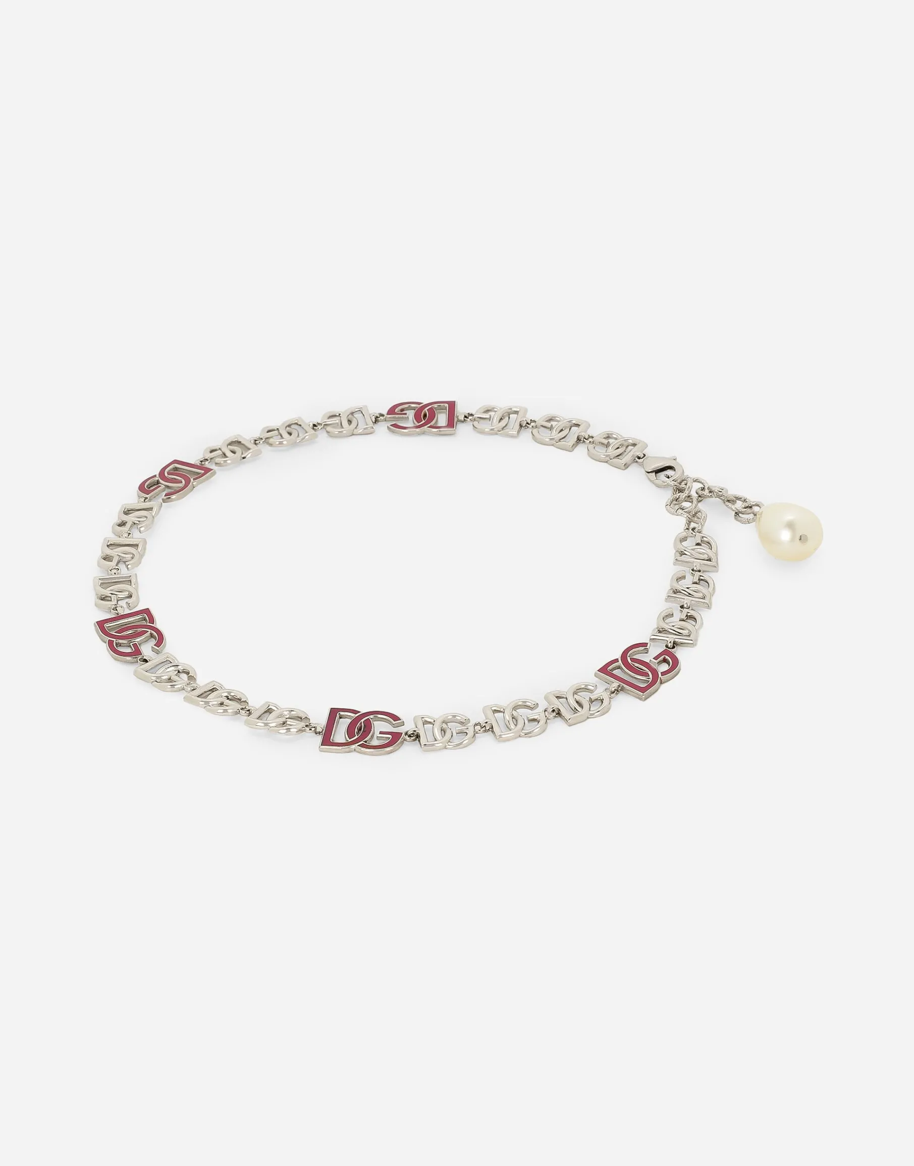 Short necklace with DG multi-logo