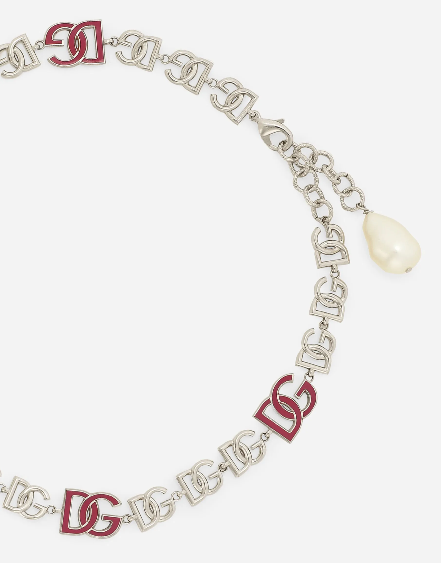 Short necklace with DG multi-logo