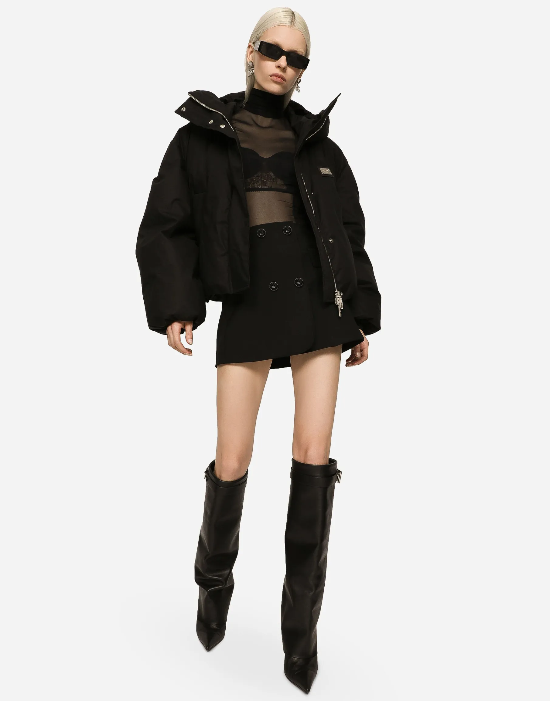 Short nylon jacket