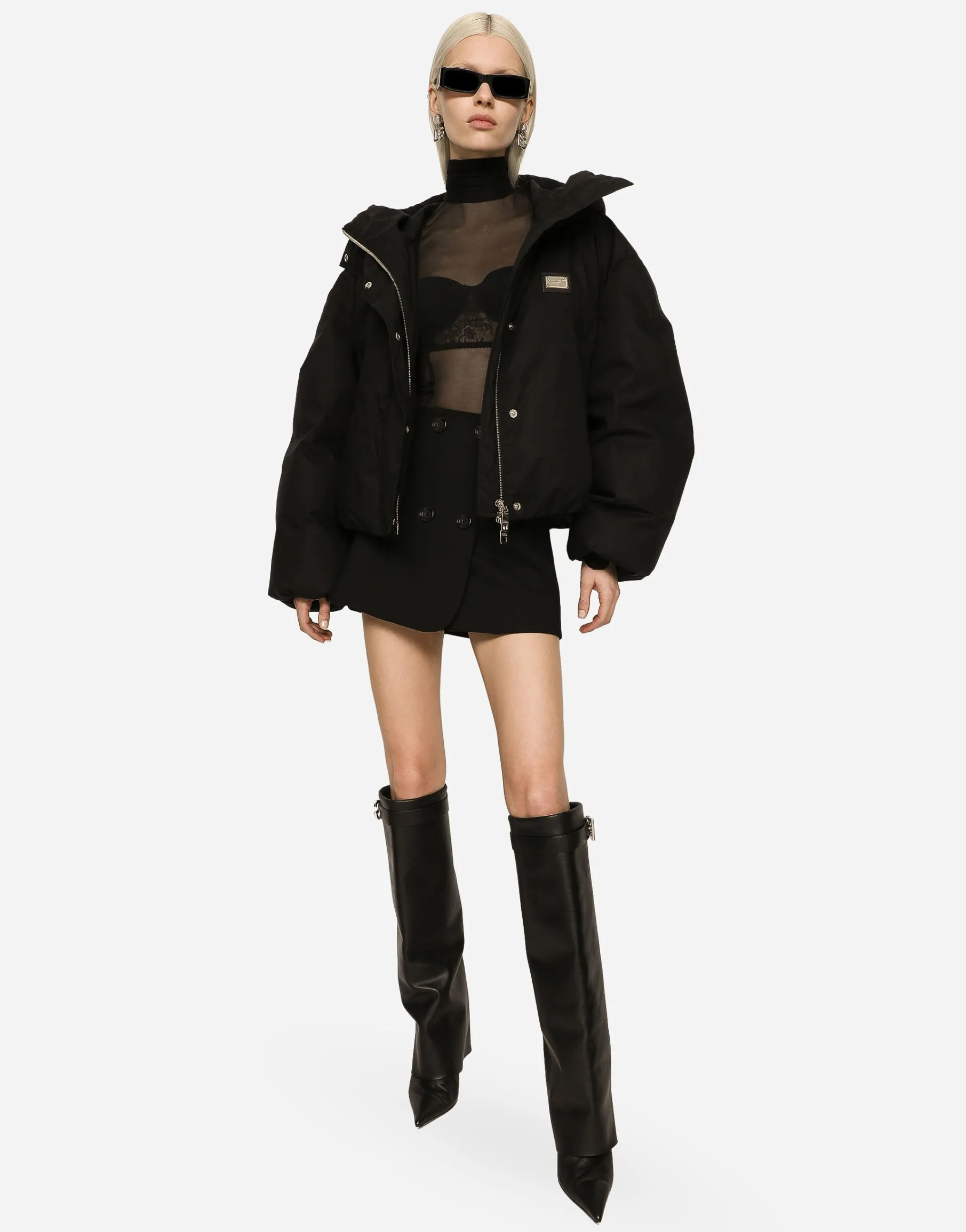 Short nylon jacket