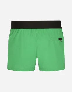 Short swim trunks with Dolce&Gabbana logo